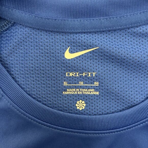 Nike Soccer Jersey Top Short Sleeves Blue Women's Dri-Fit Size XL - NWT$50 - Picture 9 of 12